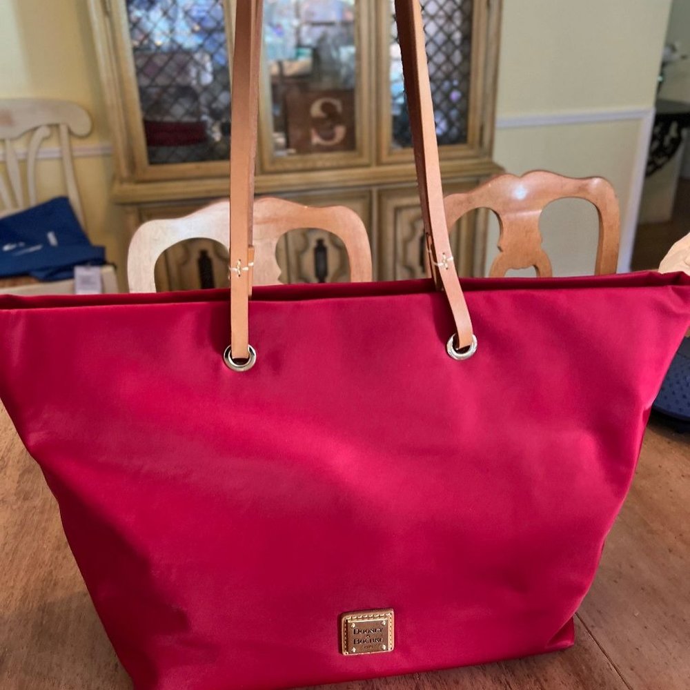 Dooney and Bourke Red Nylon Tote